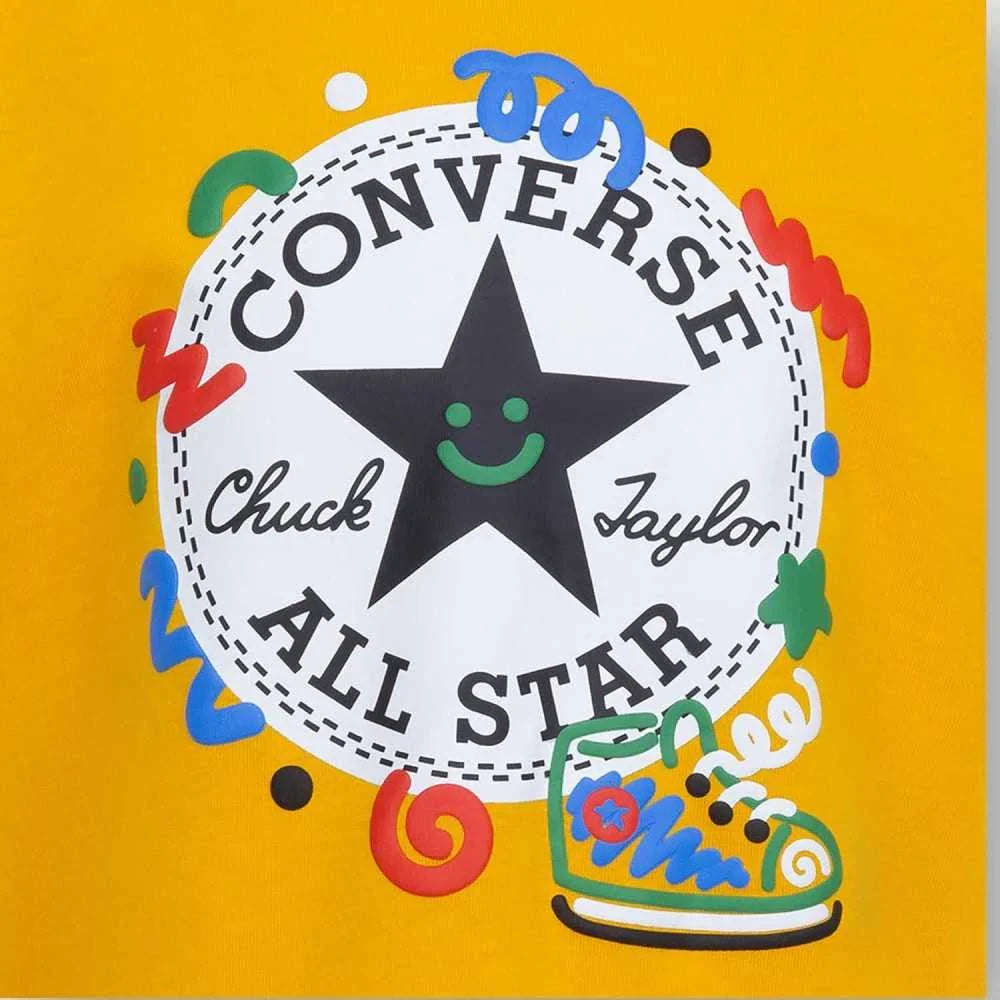 Completo Converse Giallo-Nero Neonato