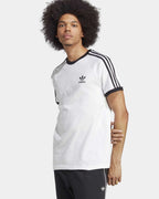 T-shirt adicolor 3 stripes Bianca