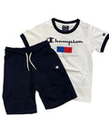 Champion completino da ragazzo in cotone maglietta e pantaloncino