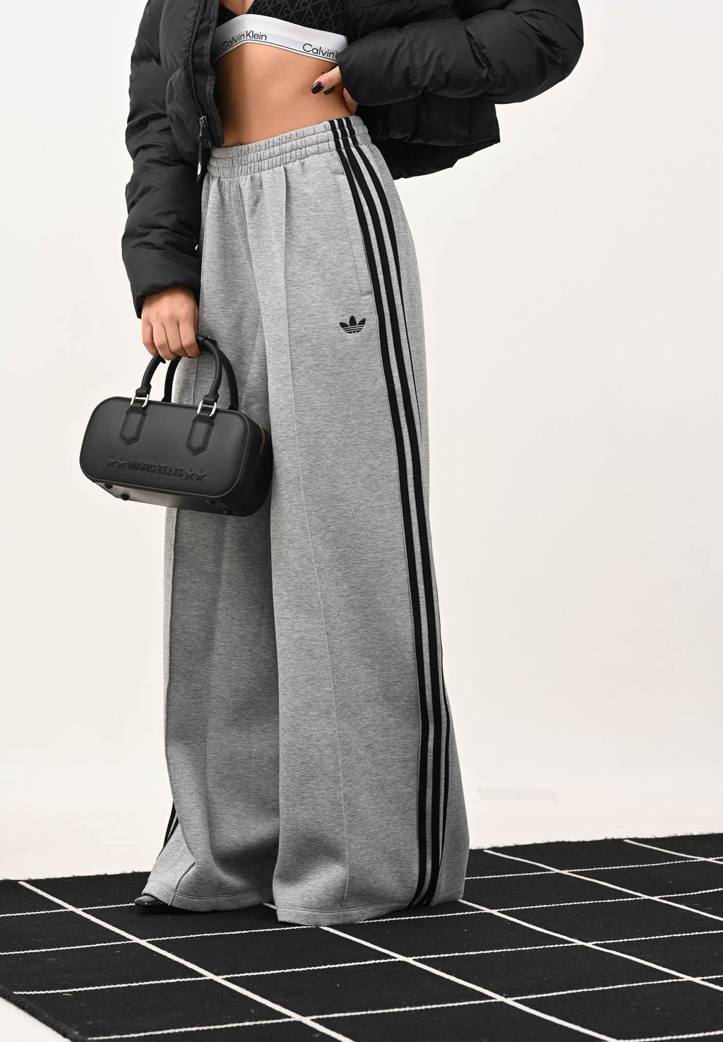 ADIDAS ORIGINALS Pantalone sportivo 3-Stripes Spacer grigio da donna