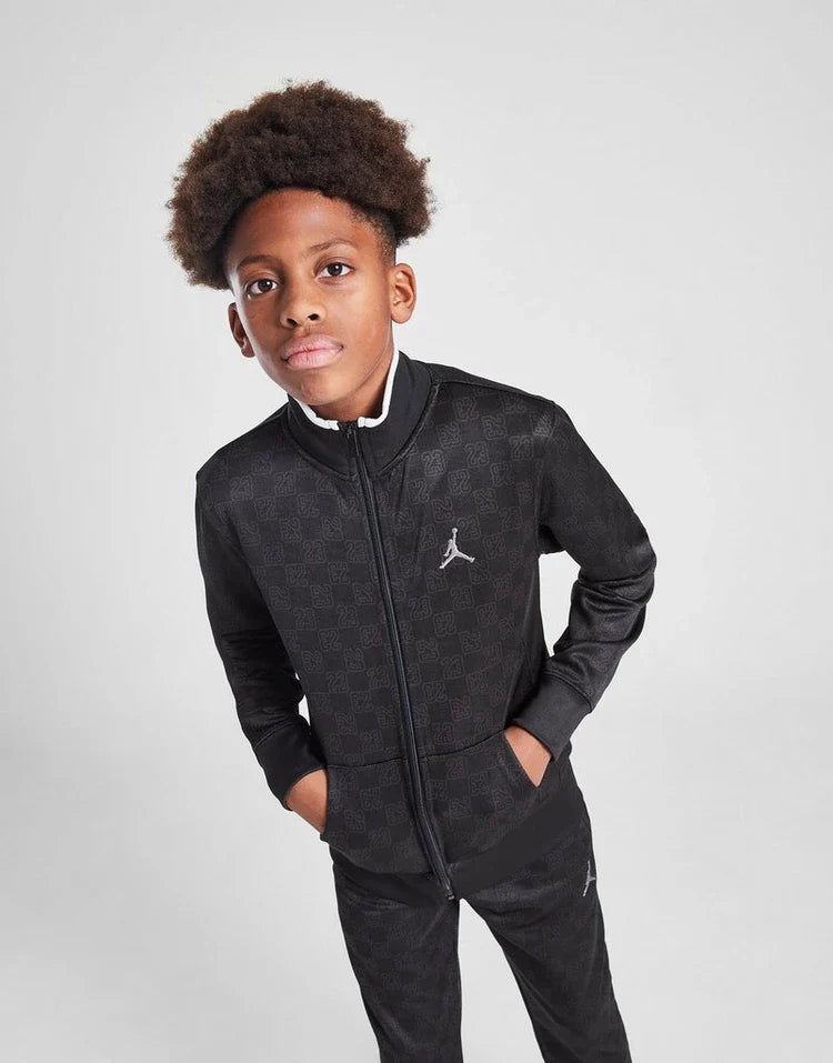 Felpa con zip da ragazzo Jordan Monogram Tack Jacket