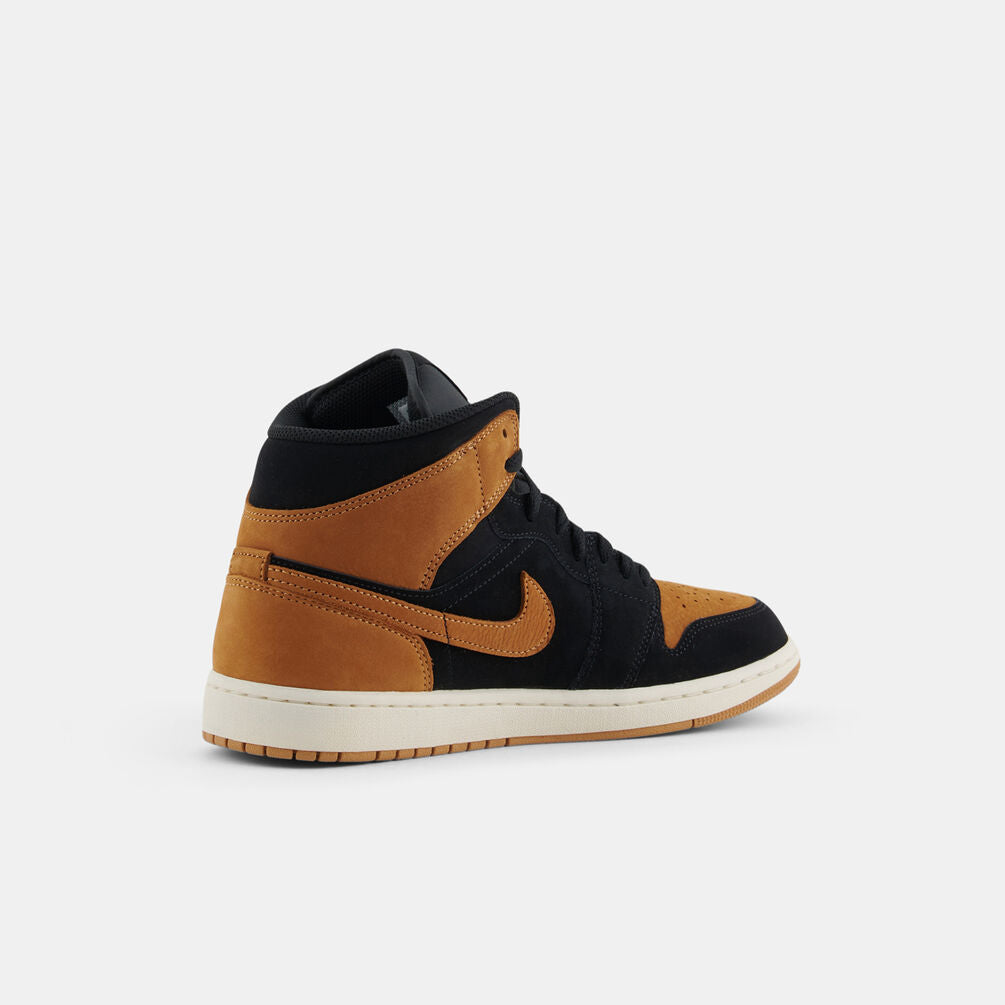Nike Air Jordan 1 Mid SE Black Varsity Red Sail