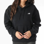 Felpa con cappuccio oversize da donna in pile