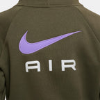 Felpa bambina Nike Sportswear Air French Terry Verde Oliva