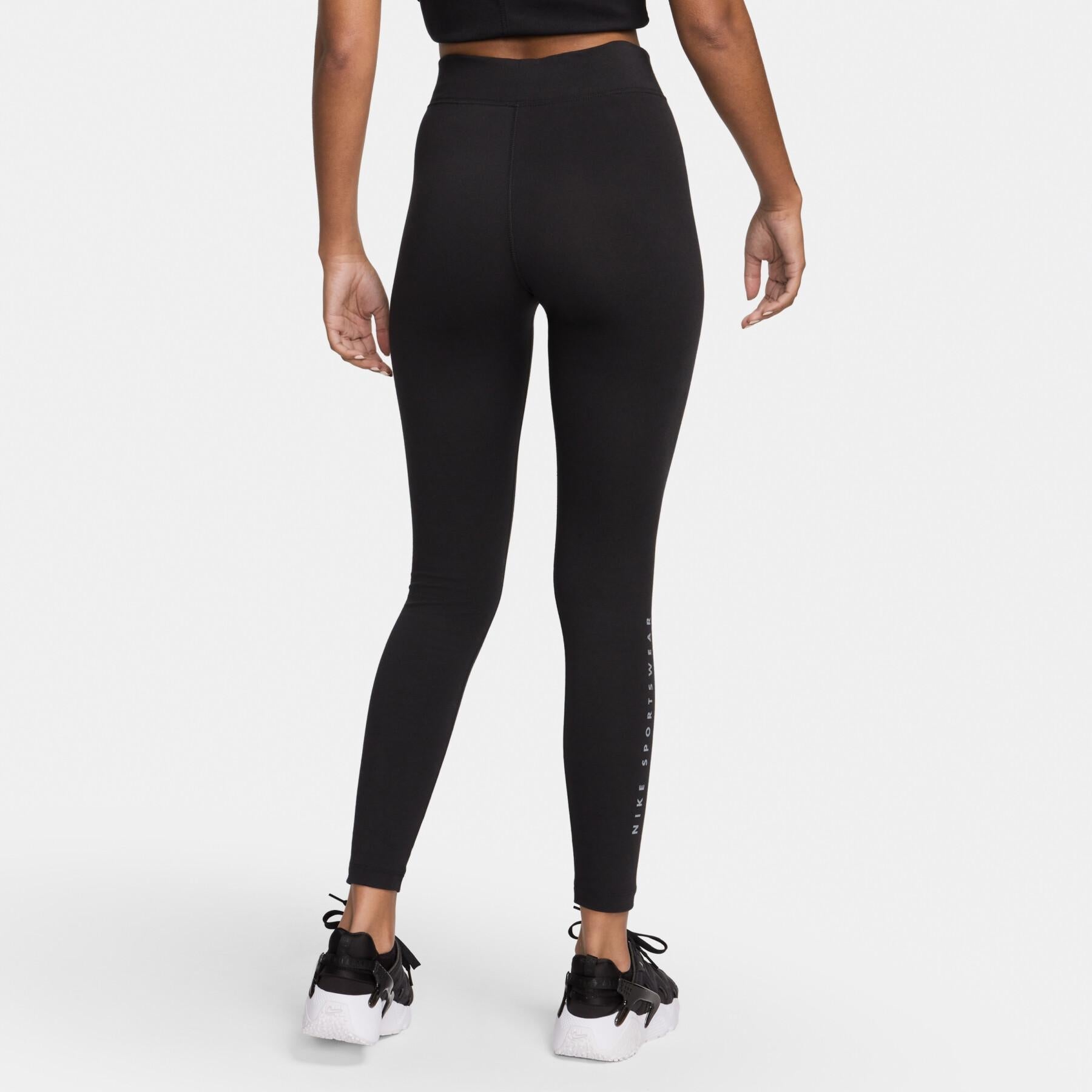 Leggings a vita alta stampati da donna Nike Swoosh