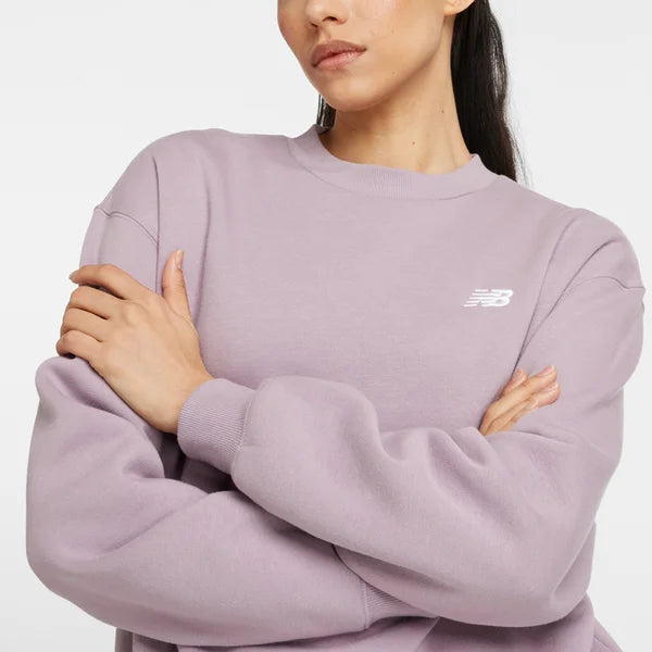 Felpa New Balance Fleece Crew Lilla